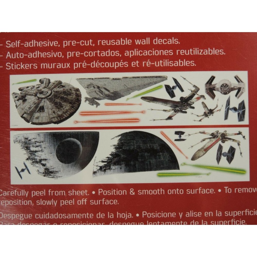 Disney Star Wars 21 Wall Decals Stickers Removable Repositionable Reusable Home - Picture 7 of 12